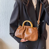Women's Pleated Shoulder Messenger Bag