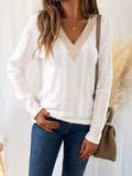 Lace Patchwork Casual T-shirt
