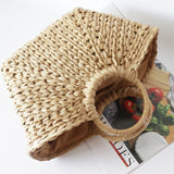 Handbag Bohemian Bag Angled Straw Bag