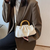 Women's Pleated Shoulder Messenger Bag