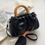 Women's Pleated Shoulder Messenger Bag