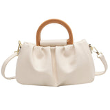Women's Pleated Shoulder Messenger Bag