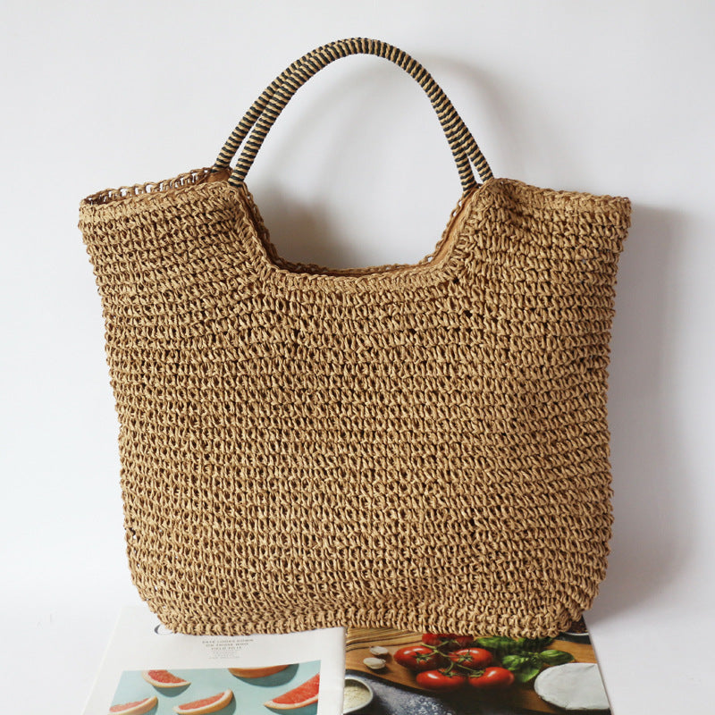 Women's Casual Summer Beach Straw Bag