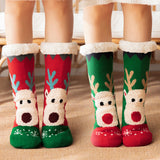 Christmas Snow Socks Plush Coral Fleece Socks
