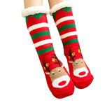 Winter Christmas Socks Plush Coral Fleece Socks