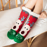 Christmas Snow Socks Plush Coral Fleece Socks