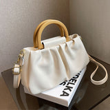 Women's Pleated Shoulder Messenger Bag