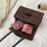 Women Rivet Chain Messenger Bag