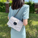 Women Rivet Chain Messenger Bag