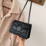 Women Rivet Chain Messenger Bag