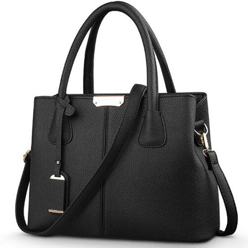 Women PU Leather Handbags Ladies Large Tote Bag Female Square