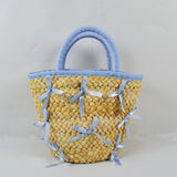 Bowknot Straw Bag Beach Holiday Handbag