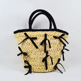 Bowknot Straw Bag Beach Holiday Handbag
