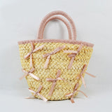 Bowknot Straw Bag Beach Holiday Handbag