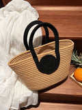 Large Capacity Woven Tote Bags Shopping