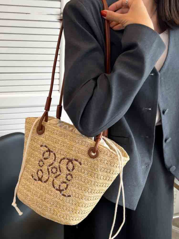 Straw Woven Shoulder Bags Crossbody  Handbags