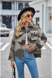 Loose Jacket Lapel Top Women's Woolen Coat Women