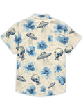 Funny Hawaiian Shirt for Men Aloha Short Sleeve Theme Party Casual Tops