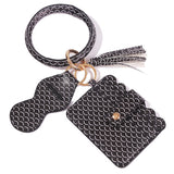Paziye Leather Card Holder Keychain