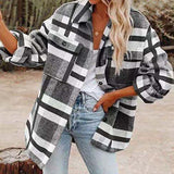 Plaid Flannel Jacket Women