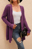 Fall Outfits Plain Crochet Knit Open Sweater Cardigans