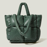 Space Cotton Luxury Designer Handbag Large Tote Winter New Soft Padded Shoulder Bags for Women Autumn Trend Crossbody Bag