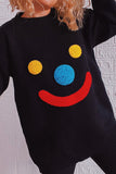 Clown Smile Knit Pullover Sweaters Winter Outfits