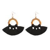 Tassel Earrings Handmade Rattan Women's Jewelry