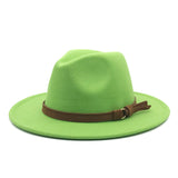 Paziye Hat Suede Belt Woolen Hat
