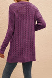 Fall Outfits Plain Crochet Knit Open Sweater Cardigans