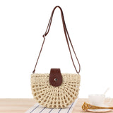 Paziye Handmade Woven Straw Crossbody Bag