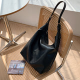 Soft Leather Tote Bag Niche Large Capacity Underarm Bag