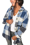 Plaid Flannel Shacket Jacket Women