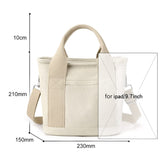 Handbag with Zipper Women Canvas Bag Top Handle Satchel Bags Shoulder Bag