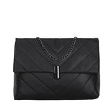 Minimalist Chevron Chain Tote Bag  Women Crossbody Bags