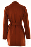 Plain Lapel Collar Open Pockets Winter Outfits Jacket