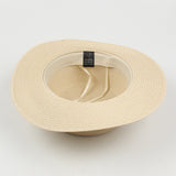Paziye Flat Brim Straw Hat