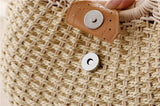 Shell Shaped Straw Woven Tote Bag