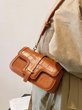 Classic Simple Pu Leather Crossbody Bag