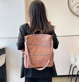 Paziye Vintage Soft Front Ladies Backpack
