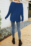 Plain Hollow Out Long Sleeve Sweater