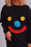 Clown Smile Knit Pullover Sweaters Winter Outfits