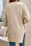 Front Open Button V Neck Knitting Cardigan