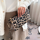 Paziye Leopard Personalized Clutch Bag