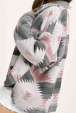 Women's Vintage Aztec Print Loose Shacket Jacket