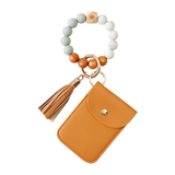 Paziye Coin Purse Tassel Bracelet Keyring