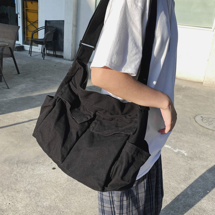 Canvas shoulder best sale bags for ladies