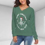 Christmas Top   Printed Vintage Long Sleeve Top