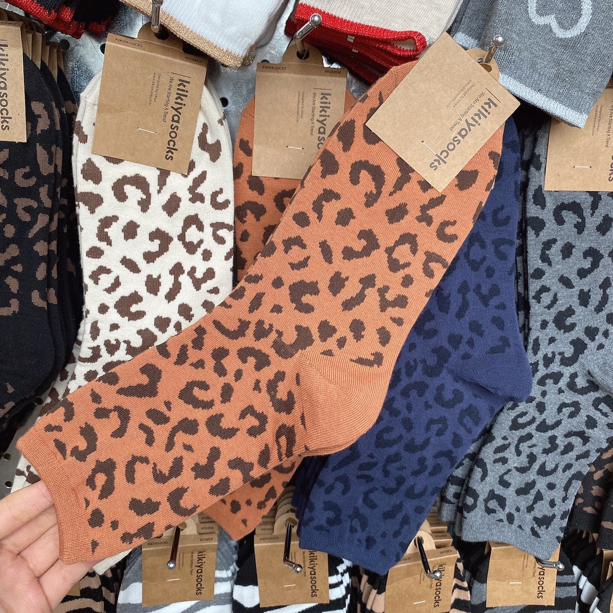 Paziye Fashion Leopard Pattern Tide Socks