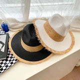 Raffia Jazz Hat Sunscreen Sunshade Straw Hat Versatile